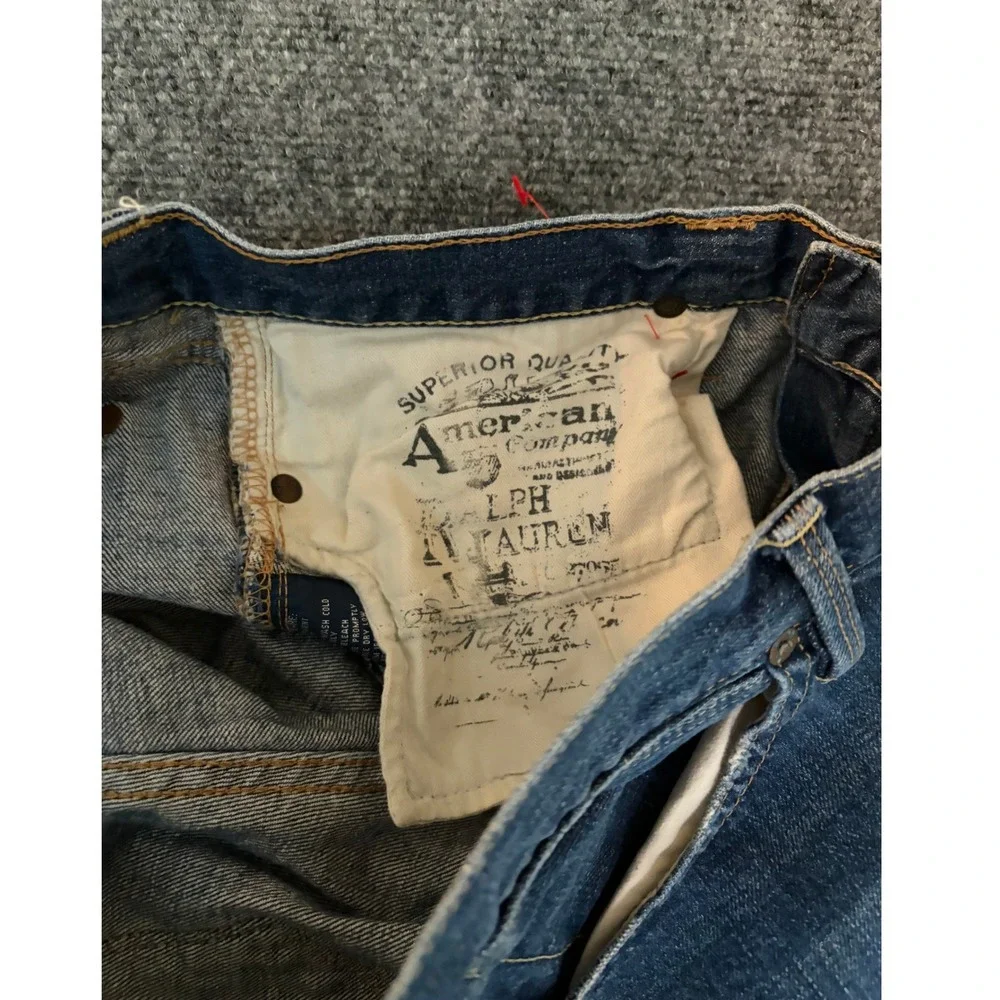 Ralph Lauren Madison Mens Bootcut Jeans Blue Medium Wash 30X32 Stretch Denim